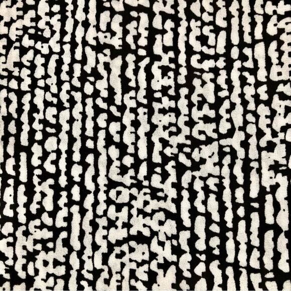 Vince Camuto Open Placket White Black Sleeveless Top Women's Size S - Picture 7 of 11